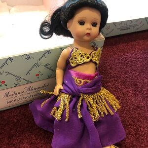 Madame Alexander Morocco Doll in Purple and Gold Outfit